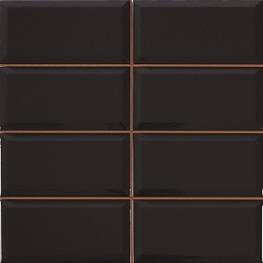 Настенная плитка Diamond 4x2 negro 31,6x31,6