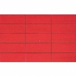 Настенная плитка Vetro Relieve Rojo 25х40