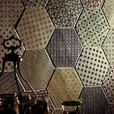 Интерьер Marrakech Mosaic Negro Hexagon Декор 150х150 CEVICA  (Испания)