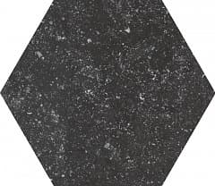 Напольная плитка Керамогранит 23580 CORALSTONE HEXAGON BLACK ANTISLIP 29,2X25,4