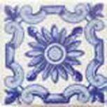 Декор Provenza Blanco Dec. Flor Azul 100х100 мм
