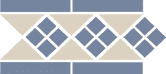 Бордюр Керамогранит Border LISBON with 1 strip (Tr.16, Dots 11, Strips 11) 28х15