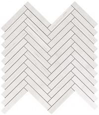 Мозаика 9SHD Marvel Bianco Dolomite Herringbone Wall 30,5X30