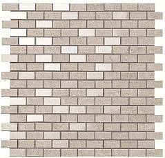 Мозаика Керамогранит AUOL Kone Silver Mosaico Brick 30,4x30,4