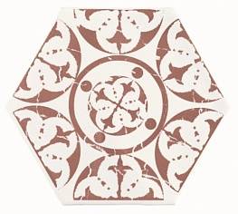 Настенная плитка Marrakech Agadir Granate Hexagon Декор 150х150