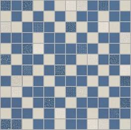 Декоративная мозаика FUTURA Mosaico  Azul-Blanco 30x30