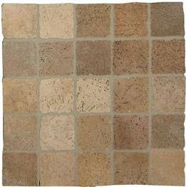 Напольная плитка Le Argille Terra Marrone Mosaico 3x6.1 30.4x30.4