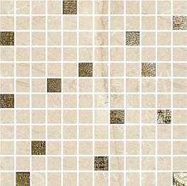 Декор ALBERONA Mosaico  Marfil-Gold  30x30