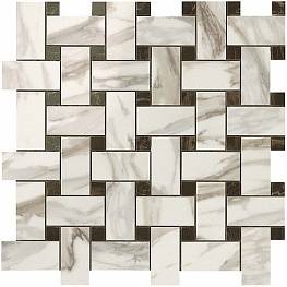 Мозаика СП539 S.M. Calacatta Gold Twist Mosaic 30,5x30,5