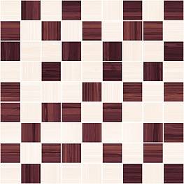 Декор APRIL Stripes Мозаика бордо+бежевый 30х30