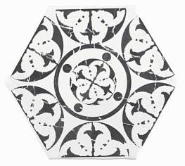 Настенная плитка Marrakech Agadir Negro Hexagon Декор 150х150