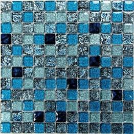 Мозаика Satin Blue 8*23*23 30*30