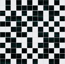 Декор мозаичный FORTUNE Mosaico White-Black 30x30