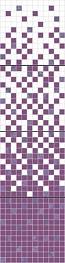 Декоративная мозаика ORGANZA Mosaico Set  (растяжка) Diamante-Blanco-Lila  120x30 (30x30x4)