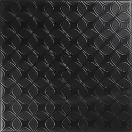 Настенная плитка 20*20 Decor Black&White Negro (Mикс из черных декоров) 9 mm декоративная