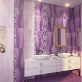 Интерьер Arabeski purple panno 02 60x50 GRACIA CERAMICA  (Россия)