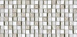 Мозаика Декор Imperia Mix Silver White 1.5x1.5 29.8x29.8x0.8