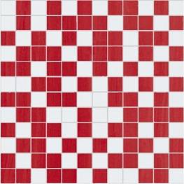  FORTUNE Mosaico White-Red 30x30
