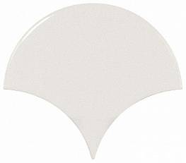 Настенная плитка Scale Fan White 10,6*12