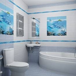 Ванная комната в морском стиле – ощущение отдыха у моря у вас дома