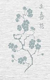 Декор Сакура серый (04-01-1-09-03-06-029-0) 25х40
