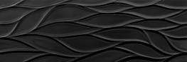 Настенная плитка DESTIL Fluctus negro 29,5x90